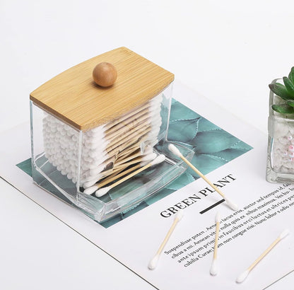 Cotton swab dispenser.