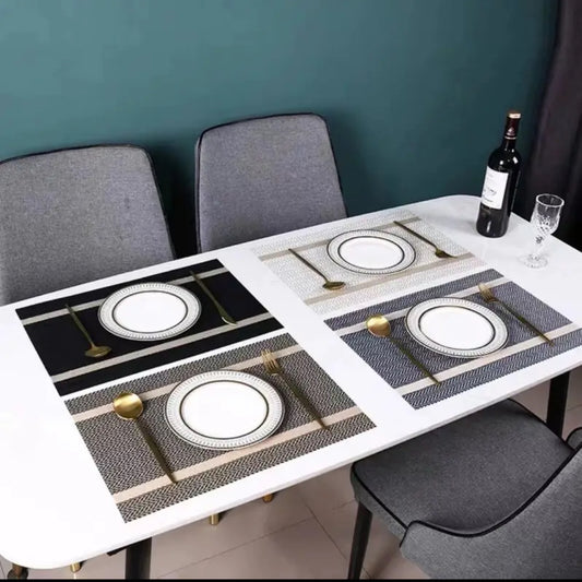 6pcs pvc table mats