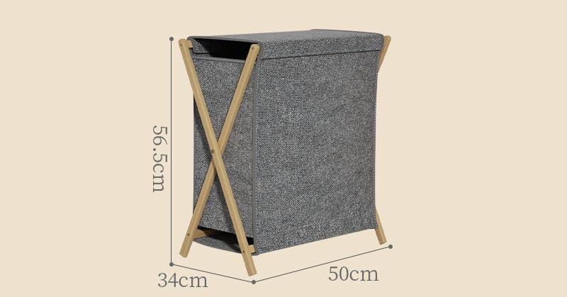 Foldable laundry hamper with cover lid