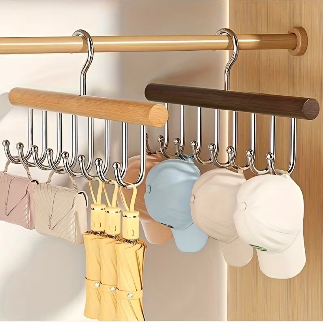 New wooden plank multipurpose  8 hook hanger