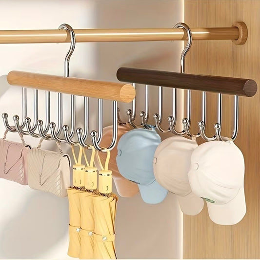 New wooden plank multipurpose  8 hook hanger