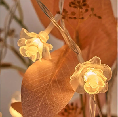 Rose shaped christmas lights