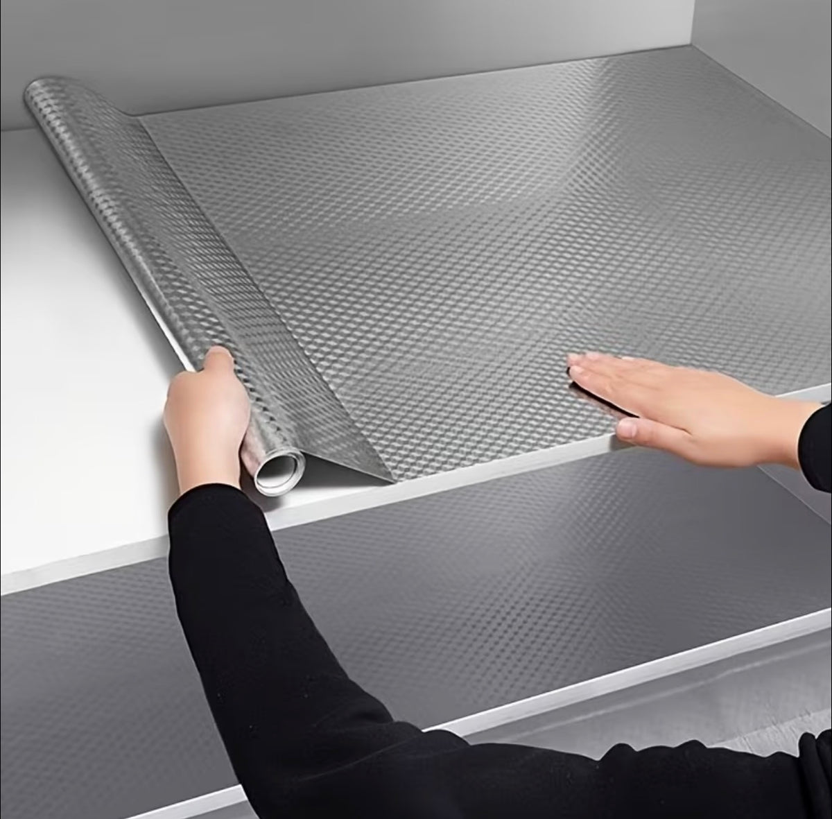 Modern Kitchen Oil-proof Self Adhesive Aluminum Foil Cabinet Contact Wallpapers