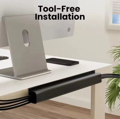 PVC Under-Desk Cable Management Tray