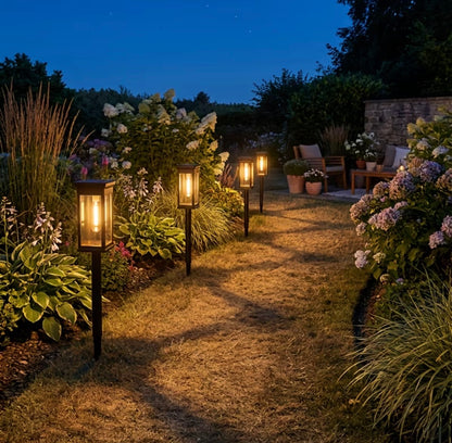 6pcs 60cm Long Solar Outdoor Pathway Garden Lights