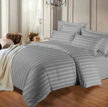 4 pc stripped cotton material DUVETS COVERS