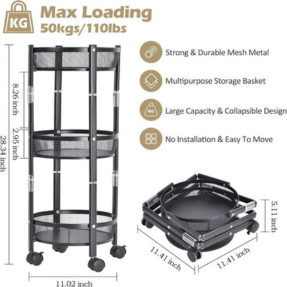 3 tier collapsible rack