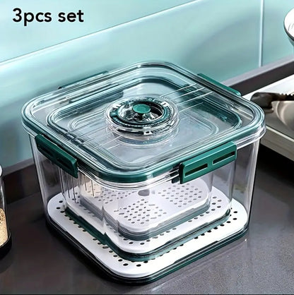 3pcs \ set Stackable Multipurpose Food Storage Containers Organizers