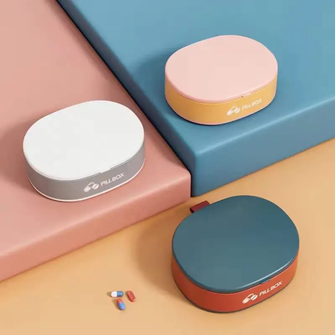Travel mini 6 grid medicine travel organizers.