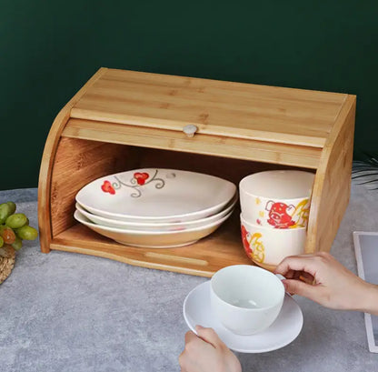 Big size Bamboo bread bin