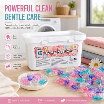5-in-1 Laundry Pods + Laundry Beads (100pcs)