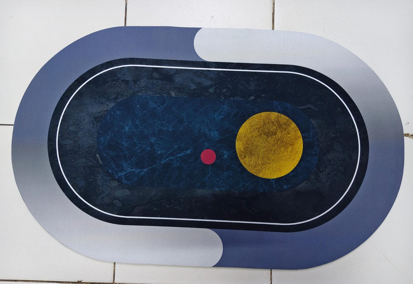 Rubber bathroom mats