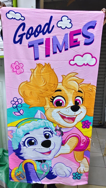 Cartoon themed towels