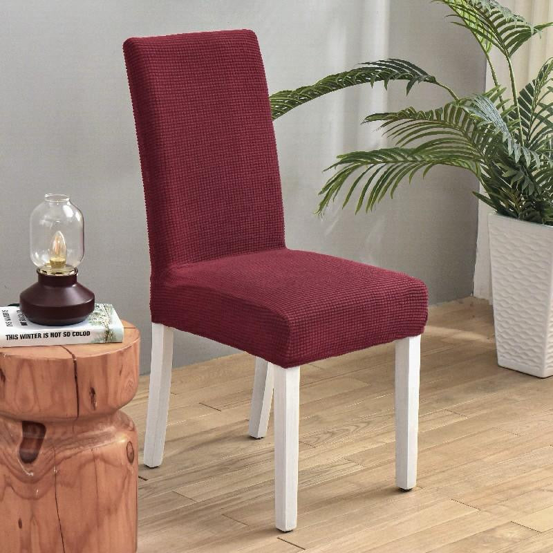 Slip, Jacquard Material Dining Chairs Seat Covers