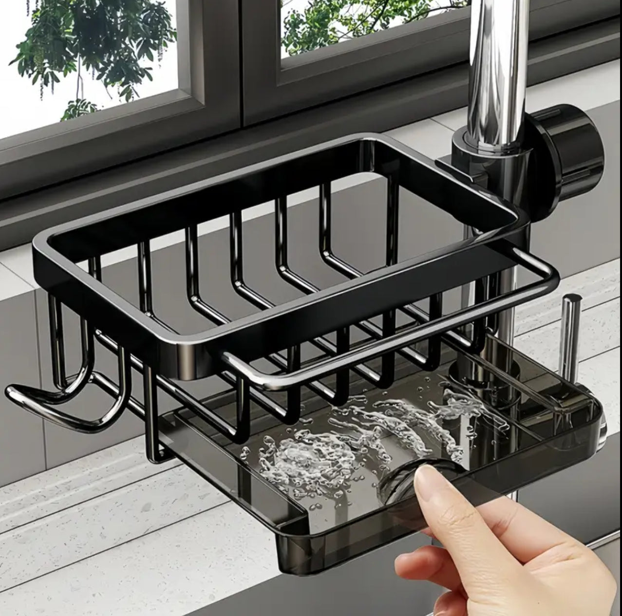 Faucet Drain Rack Kitchen Sink Organizer