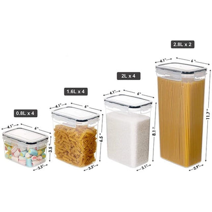 8pcs Food/Pantry Storage Containers