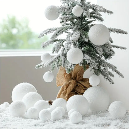 6pcs White Snow balls