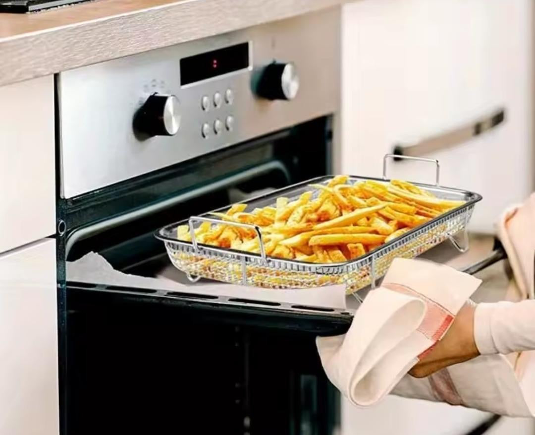 Air fryer basket for oven