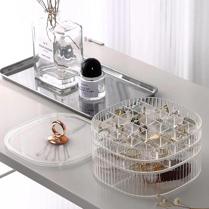Multi layer acrylic jewelry organizer