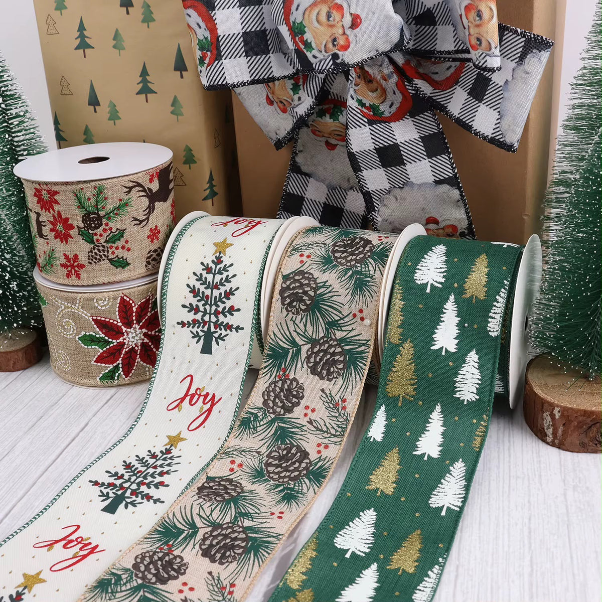 🎀 Christmas Decorative Ribbon – 10 Metres