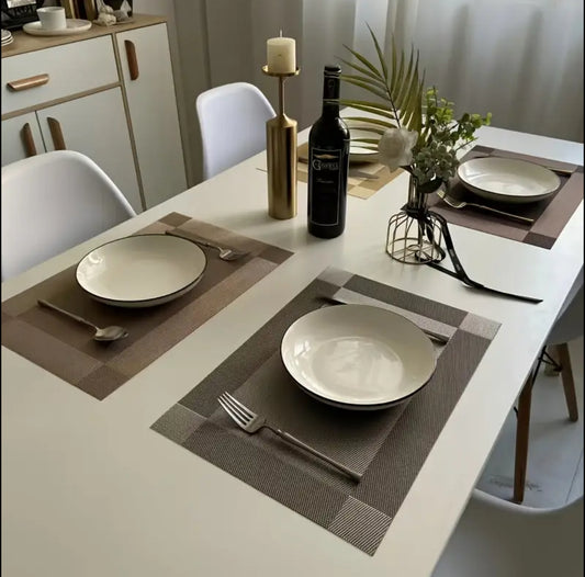 6pcs pvc table mats