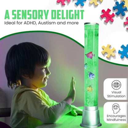 Bubble Sensory Fish Lamp 48cm long 10cm width Aquarium Night Light