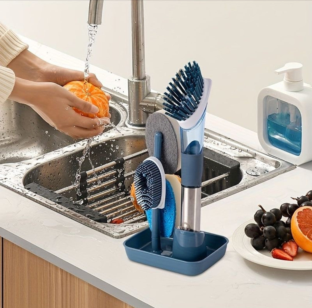 Soap dispensing Dish Brush Set