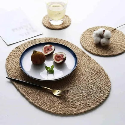 Woven Placemats Table Oval Shape Place Mat