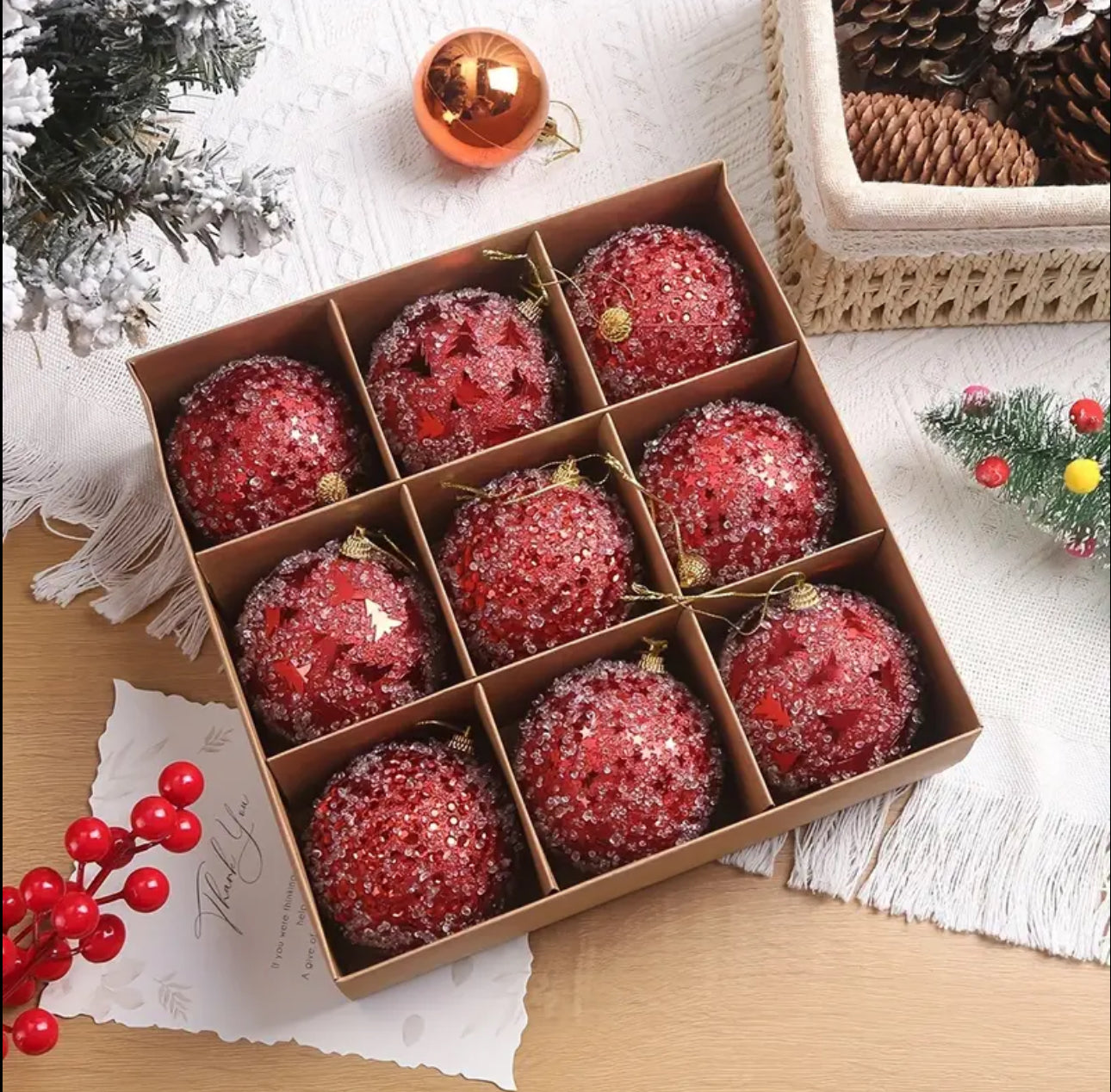 9pc set christmas ball