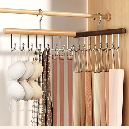 New wooden plank multipurpose  8 hook hanger