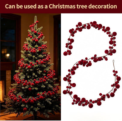 1.8M Christmas Ball Vine String