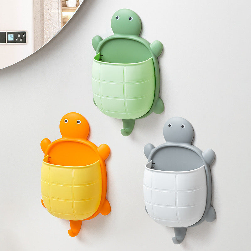 Cartoon Turtle Wall-Mounted Storage Box