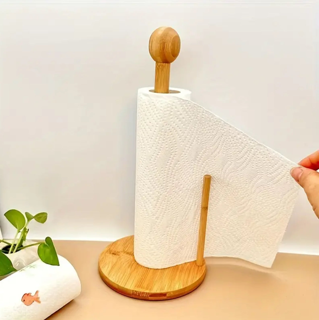 Bamboo Wood Tissue Holder