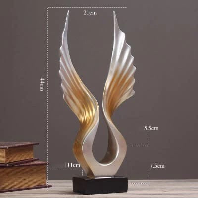 Abstract Angel Wings Statue Resin Eagle Wing Shape Sculpture