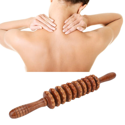 9 wheel massage Wood therapy massage tool