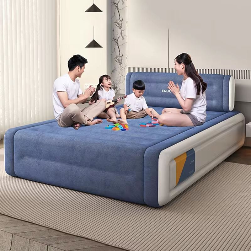 Big size 203*152*36 cm 5*6 inflatable air bed with head rest