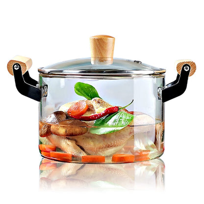 Transparent Glass Cooking Pots