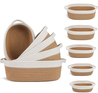 5pcs set Cotton rope basket