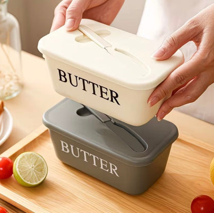 Butter Storage Box with Knife & Lid