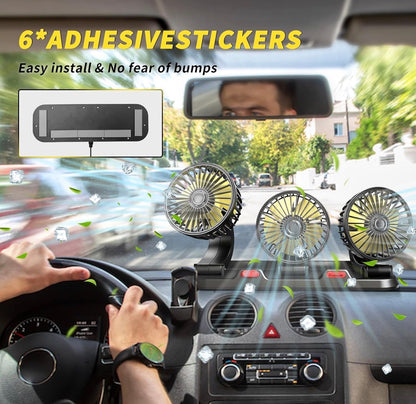 3 Head Car Cooling Fan 24V Cooling Fan