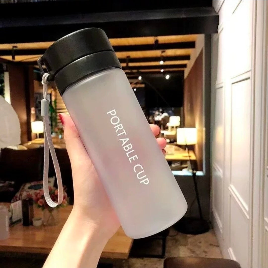 600ml Frosted Portable Tea Infuser Water Bottle