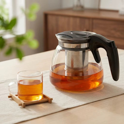 Tea infuser glass kettle/tea pot