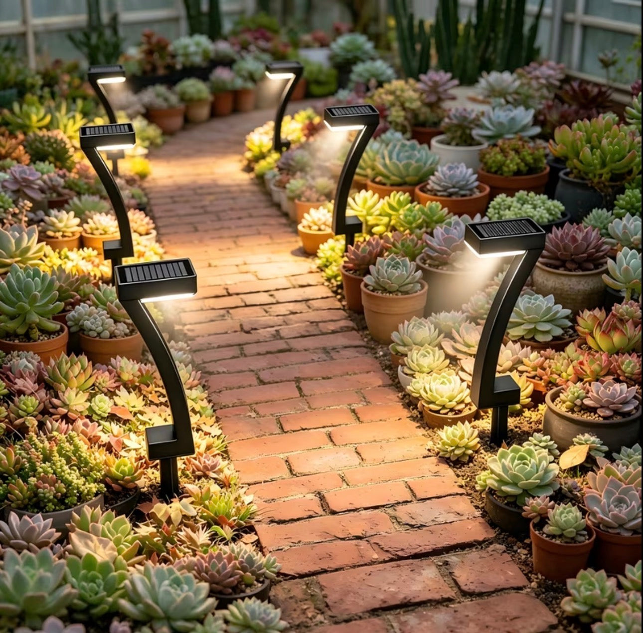Novelty Solar Garden Pathway Lights – 6pcs Set