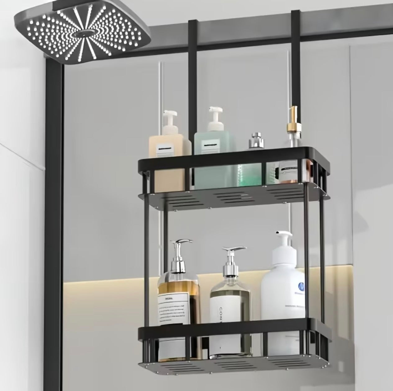 Bathroom Door Hanging Storage Rack.