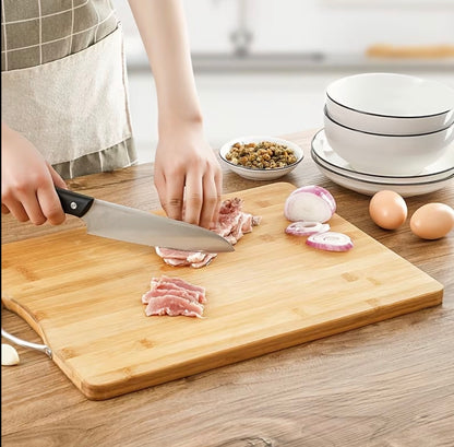 Natural bamboo chopping board