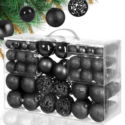 100 Pcs Christmas tree decor balls Set