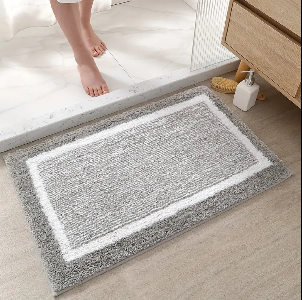 Premium quality Flocking bathroom mats