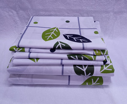 Two flat bedsheet both floral and 4 pillowcases cases size 6*7