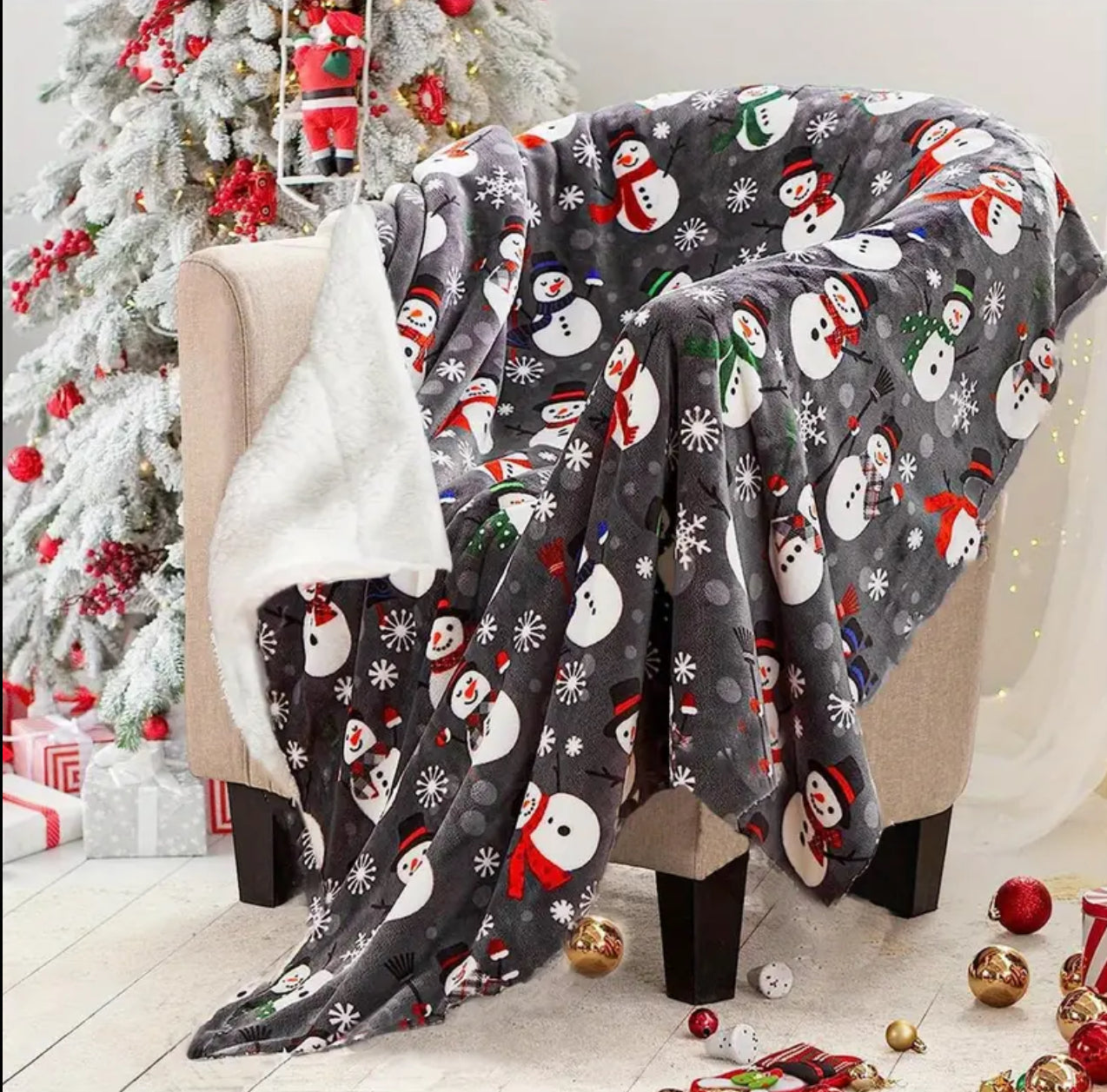 Double Layered Xmas Blanket