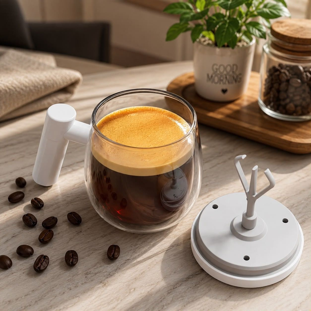 Self stirring cup ,Automatic mixing cup